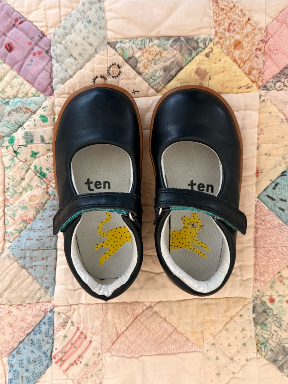 Ten Little Mary Jane Shoes | Black | Size 8 Toddler | MJ0209 | Original Box